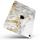 Marble & Digital Gold Foil V5 - Full Body Skin Decal for the Apple iPad Pro 12.9", 11", 10.5", 9.7", Air or Mini (All Models Available)