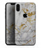 Marble & Digital Gold Foil V5 - iPhone XS MAX, XS/X, 8/8+, 7/7+, 5/5S/SE Skin-Kit (All iPhones Available)