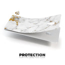 Marble & Digital Gold Foil V6 - Premium Protective Decal Skin-Kit for the Apple Credit Card