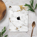 Marble & Digital Gold Foil V6 - Full Body Skin Decal for the Apple iPad Pro 12.9", 11", 10.5", 9.7", Air or Mini (All Models Available)