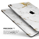 Marble & Digital Gold Foil V6 - Full Body Skin Decal for the Apple iPad Pro 12.9", 11", 10.5", 9.7", Air or Mini (All Models Available)
