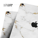 Marble & Digital Gold Foil V6 - Full Body Skin Decal for the Apple iPad Pro 12.9", 11", 10.5", 9.7", Air or Mini (All Models Available)