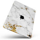 Marble & Digital Gold Foil V6 - Full Body Skin Decal for the Apple iPad Pro 12.9", 11", 10.5", 9.7", Air or Mini (All Models Available)