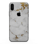 Marble & Digital Gold Foil V6 - iPhone XS MAX, XS/X, 8/8+, 7/7+, 5/5S/SE Skin-Kit (All iPhones Available)