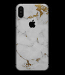 Marble & Digital Gold Foil V6 - iPhone XS MAX, XS/X, 8/8+, 7/7+, 5/5S/SE Skin-Kit (All iPhones Available)