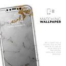 Marble & Digital Gold Foil V6 - Vinyl Skin Wrap for iPhone 17 Pro Max, 17 Pro, 17 Air, 17, 16 & All Models — Soft Matte or Ultra Gloss