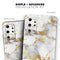 Marble & Digital Gold Foil V7 - Skin-Kit for the Samsung Galaxy S-Series S20, S20 Plus, S20 Ultra , S10 & others (All Galaxy Devices Available)