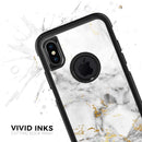 Marble & Digital Gold Foil V8 - Skin Kit for the iPhone OtterBox Cases