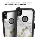 Marble & Digital Gold Foil V8 - Skin Kit for the iPhone OtterBox Cases