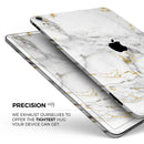 Marble & Digital Gold Foil V8 - Full Body Skin Decal for the Apple iPad Pro 12.9", 11", 10.5", 9.7", Air or Mini (All Models Available)