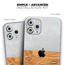 Marble & Wood Mix V1 2 - Protective Skin Wrap & Decal – Compatible with iPhone SE to iPhone 17 Pro Max (All Models)