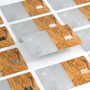 Marble & Wood Mix V1 - Premium Protective Decal Skin-Kit for the Apple Credit Card