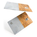 Marble & Wood Mix V1 - Premium Protective Decal Skin-Kit for the Apple Credit Card