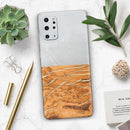 Marble & Wood Mix V1 - Skin-Kit for the Samsung Galaxy S-Series S20, S20 Plus, S20 Ultra , S10 & others (All Galaxy Devices Available)