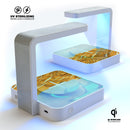Marble & Wood Mix V1 UV Germicidal Sanitizing Sterilizing Wireless Smart Phone Screen Cleaner + Charging Station