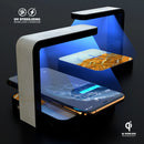 Marble & Wood Mix V1 UV Germicidal Sanitizing Sterilizing Wireless Smart Phone Screen Cleaner + Charging Station