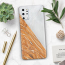 Marble & Wood Mix V2 - Skin-Kit for the Samsung Galaxy S-Series S20, S20 Plus, S20 Ultra , S10 & others (All Galaxy Devices Available)
