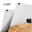 Marble & Wood Mix V2 - Full Body Skin Decal for the Apple iPad Pro 12.9", 11", 10.5", 9.7", Air or Mini (All Models Available)