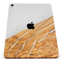 Marble & Wood Mix V2 - Full Body Skin Decal for the Apple iPad Pro 12.9", 11", 10.5", 9.7", Air or Mini (All Models Available)