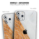 Marble & Wood Mix V2 - Protective Skin Wrap & Decal – Compatible with iPhone SE to iPhone 17 Pro Max (All Models)