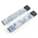 Marble & Digital Blue Frosted Foil V3 - Premium Decal Protective Skin-Wrap Sticker compatible with the Juul Labs vaping device