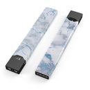 Marble & Digital Blue Frosted Foil V3 - Premium Decal Protective Skin-Wrap Sticker compatible with the Juul Labs vaping device