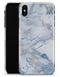 Marble & Digital Blue Frosted Foil V3 - iPhone X Clipit Case
