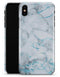 Marble & Digital Blue Frosted Foil V4 - iPhone X Clipit Case