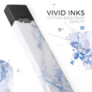 Marble & Digital Blue Frosted Foil V5 - Premium Decal Protective Skin-Wrap Sticker compatible with the Juul Labs vaping device