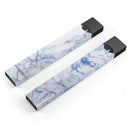 Marble & Digital Blue Frosted Foil V5 - Premium Decal Protective Skin-Wrap Sticker compatible with the Juul Labs vaping device