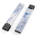 Marble & Digital Blue Frosted Foil V5 - Premium Decal Protective Skin-Wrap Sticker compatible with the Juul Labs vaping device
