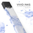 Marble & Digital Blue Frosted Foil V6 - Premium Decal Protective Skin-Wrap Sticker compatible with the Juul Labs vaping device