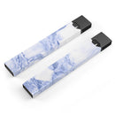Marble & Digital Blue Frosted Foil V6 - Premium Decal Protective Skin-Wrap Sticker compatible with the Juul Labs vaping device