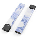 Marble & Digital Blue Frosted Foil V6 - Premium Decal Protective Skin-Wrap Sticker compatible with the Juul Labs vaping device