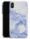 Marble & Digital Blue Frosted Foil V6 - iPhone X Clipit Case