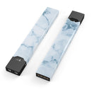 Marble & Digital Blue Frosted Foil V7 - Premium Decal Protective Skin-Wrap Sticker compatible with the Juul Labs vaping device