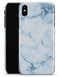 Marble & Digital Blue Frosted Foil V7 - iPhone X Clipit Case