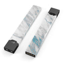 Marble & Digital Blue Frosted Foil V8 - Premium Decal Protective Skin-Wrap Sticker compatible with the Juul Labs vaping device
