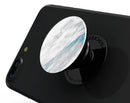 Marble & Digital Blue Frosted Foil V8 - Skin Kit for PopSockets and other Smartphone Extendable Grips & Stands
