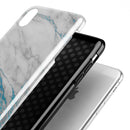 Marble & Digital Blue Frosted Foil V8 - iPhone X Swappable Hybrid Case