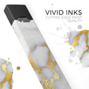 Marble & Digital Gold Foil V1 - Premium Decal Protective Skin-Wrap Sticker compatible with the Juul Labs vaping device