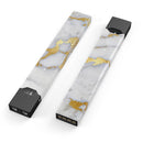 Marble & Digital Gold Foil V1 - Premium Decal Protective Skin-Wrap Sticker compatible with the Juul Labs vaping device