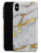 Marble & Digital Gold Foil V1 - iPhone X Clipit Case