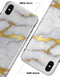 Marble & Digital Gold Foil V1 - iPhone X Clipit Case