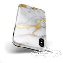 Marble & Digital Gold Foil V1 - iPhone X Swappable Hybrid Case