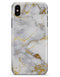 Marble & Digital Gold Foil V2 - iPhone X Clipit Case