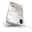 Marble & Digital Gold Foil V2 - iPhone X Swappable Hybrid Case