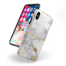 Marble & Digital Gold Foil V2 - iPhone X Swappable Hybrid Case