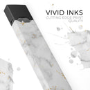 Marble & Digital Gold Foil V3 - Premium Decal Protective Skin-Wrap Sticker compatible with the Juul Labs vaping device