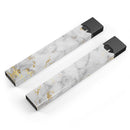 Marble & Digital Gold Foil V3 - Premium Decal Protective Skin-Wrap Sticker compatible with the Juul Labs vaping device